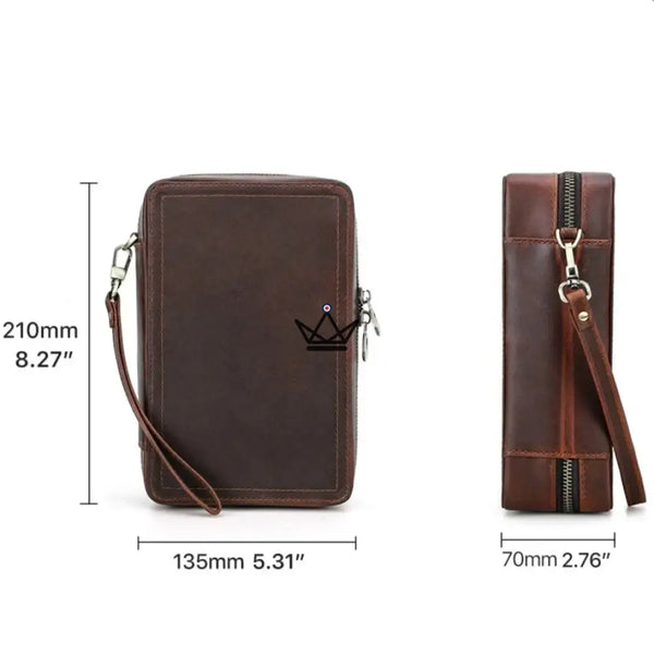 Étui à cigares en cuir personnalisable - Voyageur Signature - - etui cigare personnalisable - Cadeau, Noël, Anniversaire, Original, Fête des pères, fête des mères - Atelier Atypique