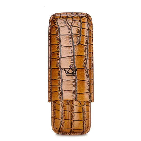 Etui 2 cigares en cuir - Dual Cortez - - etui cigare - Cadeau, Noël, Anniversaire, Original - Atelier Atypique