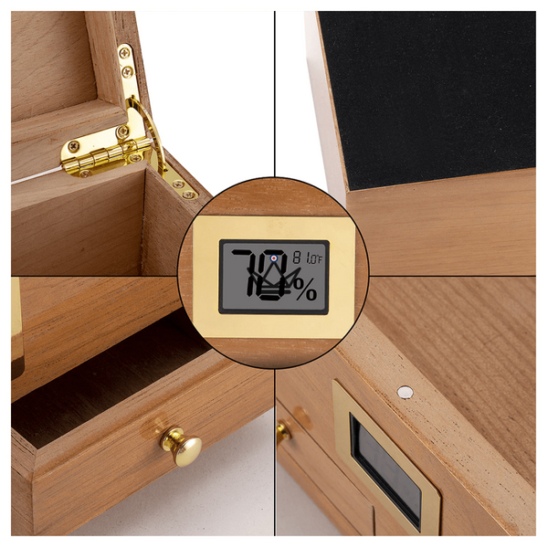 Cave à cigare vitrée - DUNE - - Cave à cigare TOP - Cadeau, Noël, Anniversaire, Original - Atelier Atypique