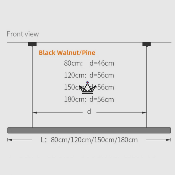 Lampe Suspendue LED en Bois Massif - Rhythm Nordic - - luminaire - Cadeau, Noël, Anniversaire, Original, Fête des pères, fête des mères - Atelier Atypique