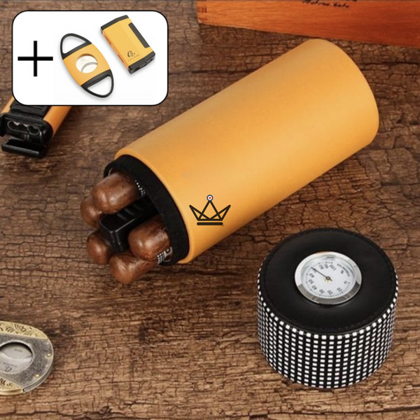 Cave à cigare Cylindre - ORBAL COHIBA - - Cave à cigare TOP - Cadeau, Noël, Anniversaire, Original, Fête des pères, fête des mères - Atelier Atypique