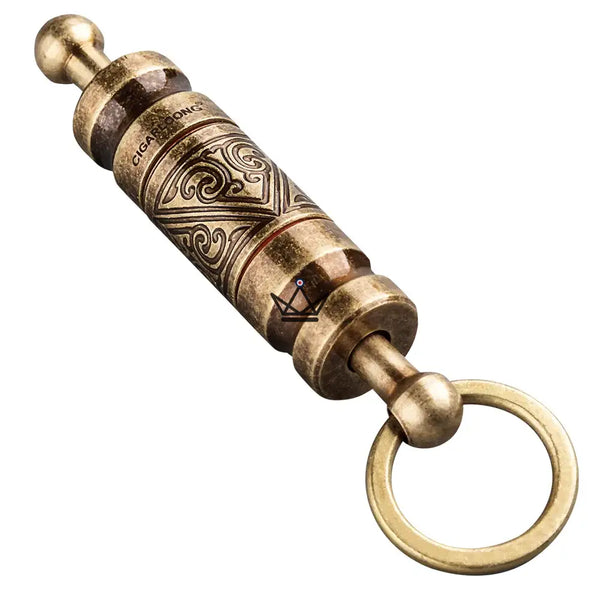 Ziselierter Schlüsselanhänger-Zigarrenbohrer mit austauschbaren Köpfen — TALISMAN – 7/10