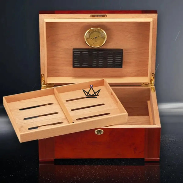 Cave à Cigare Premium - Cèdre Aura - - cave a cigare - Cadeau, Noël, Anniversaire, Original - Atelier Atypique