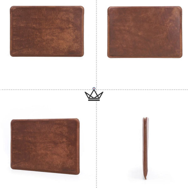 Étui en Cuir pour Ordinateur Portable personnalisable - Voyageur OS - - housse PC personnalisable - Cadeau, Noël, Anniversaire, Original - Atelier Atypique