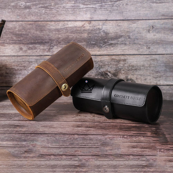 Etui de voyage pour montre automatique en cuir - ChronoGuard (personnalisable) - - etui montre personnalisable - Cadeau, Noël, Anniversaire, Original - Atelier Atypique