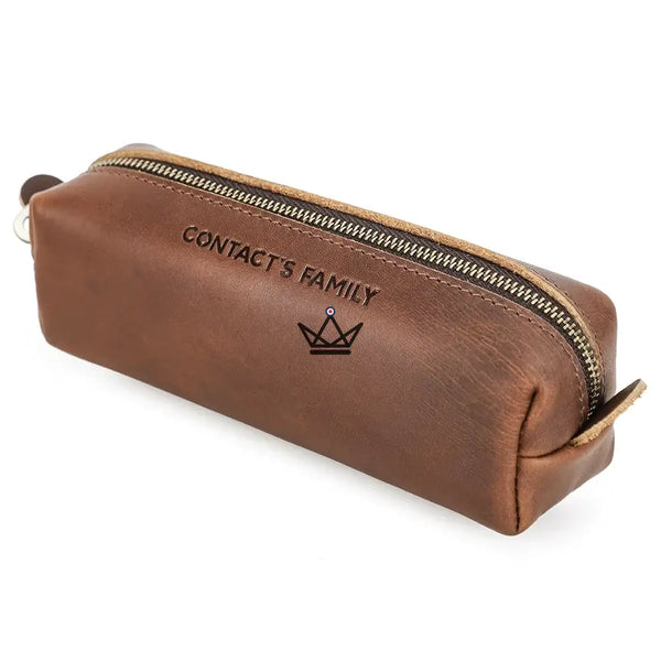 Trousse en Cuir Personnalisable - Stylos & Lunettes — Voyageur Orion – 5/9