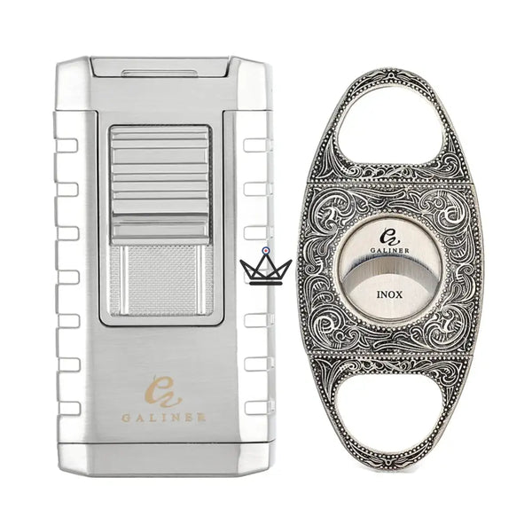 Pack Prestige Briquet et Coupe-Cigare - Héritage Edition - - Briquet - Cadeau, Noël, Anniversaire, Original, Fête des pères, fête des mères - Atelier Atypique