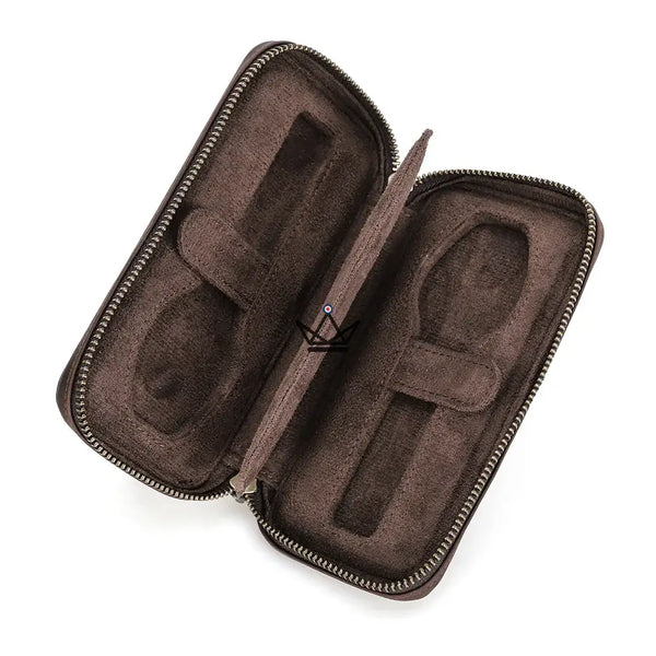 Étui Voyage Montres personnalisable – Voyageur Keeper — Cuir Pleine Fleur, 4 Tailles : 2 à 8 Montres – 9/20
