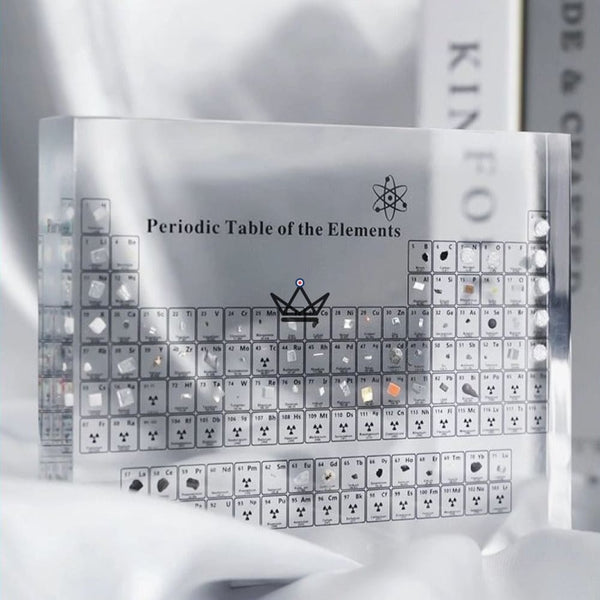 Tableau Périodique Décoratif avec Vrais Éléments : Mendeleïev - - cadre original - Cadeau, Noël, Anniversaire, Original - Atelier Atypique