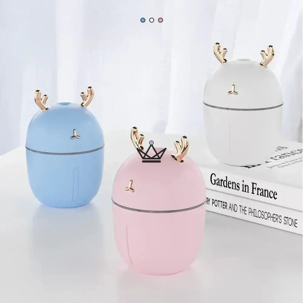 YAKO Essential Oil Diffuser - Little Fawn LED 3 Colors, White