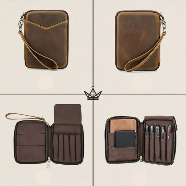 Organiseur de Poche en Cuir - Stylos & carnets personnalisable — VOYAGEUR Plume – 8/9