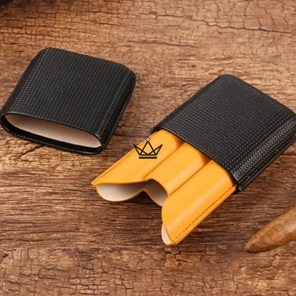 Etui à cigare de voyage en cuir - DUALGRID - - - Cadeau, Noël, Anniversaire, Original, Fête des pères, fête des mères - Atelier Atypique