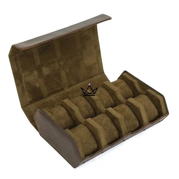 Etui de voyage personnalisable pour montre automatique en cuir — Voyageur Hexagone – 26/26