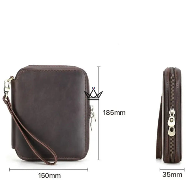 Étui Voyage Montres personnalisable – Voyageur Keeper — Cuir Pleine Fleur, 4 Tailles : 2 à 8 Montres – 16/20