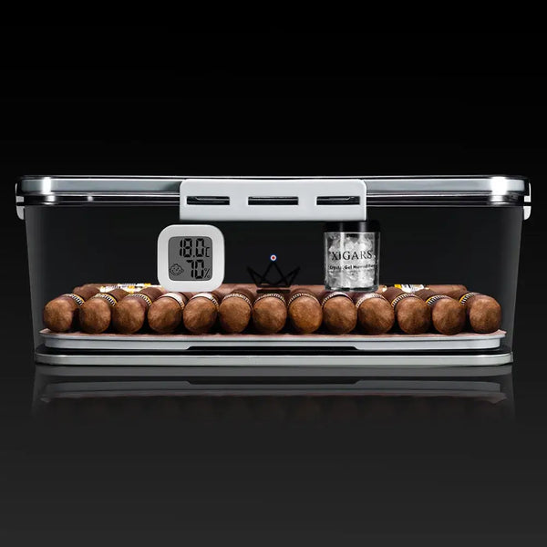 Cave à Cigare - CRYSTAL TIME - - cave a cigare - Cadeau, Noël, Anniversaire, Original - Atelier Atypique