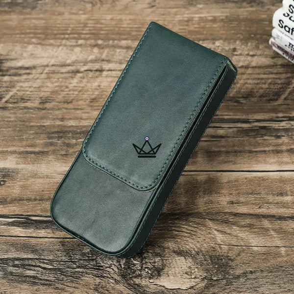 Étui 3 stylos en cuir personnalisable avec plateau amovible — Voyageur TERCET – 16/18