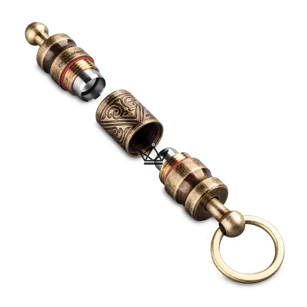Ziselierter Schlüsselanhänger-Zigarrenbohrer mit austauschbaren Köpfen — TALISMAN – 4/10