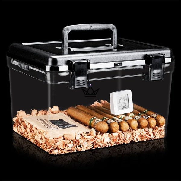 Cave à Cigare Bocal - Square Crystal - - Cave à cigare Out - Cadeau, Noël, Anniversaire, Original - Atelier Atypique