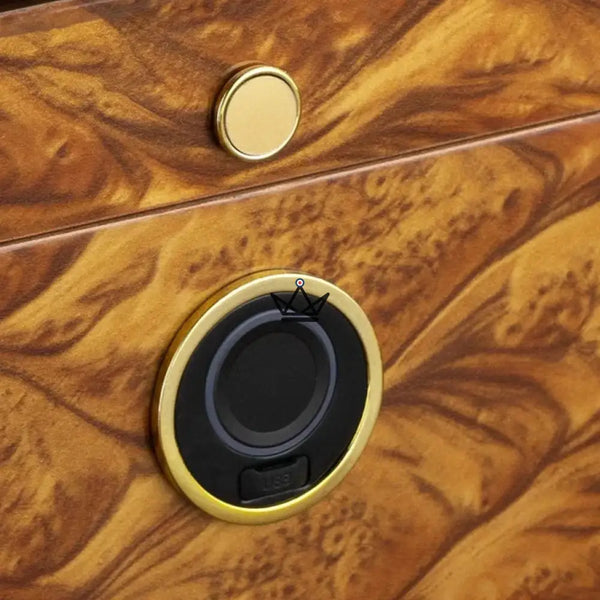 Cave à cigares à ouverture par Empreinte Digitale - Guevara Élégance - - - Cadeau, Noël, Anniversaire, Original, Fête des pères, fête des mères - Atelier Atypique