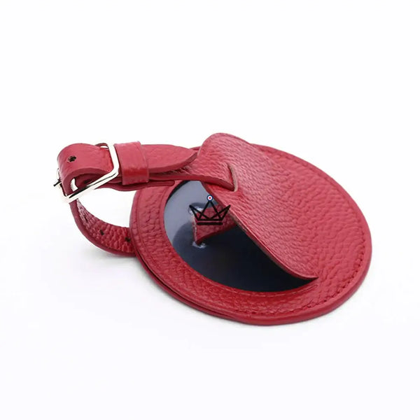 Étiquette Bagage Cuir personnalisable – Voyageur Crest