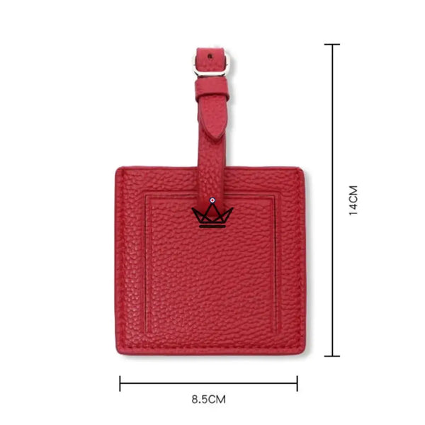 Étiquette Bagage Cuir personnalisable – Voyageur Crest