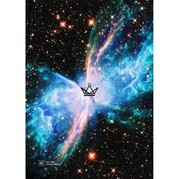 Nebula and galaxy canvas poster, 17 visuals — NEBULA, Butterfly Nebula / 20 × 30 cm – canvas only