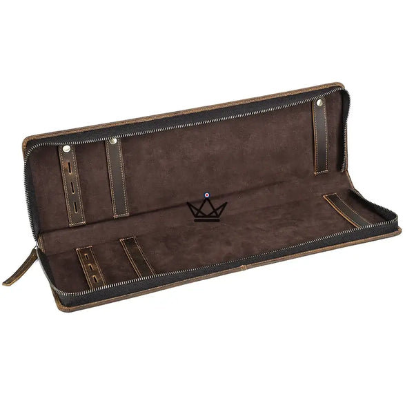 Customizable leather tie case - Voyageur Windsor – 11/11