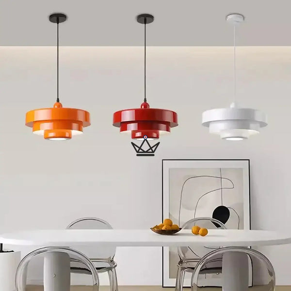 Lustre suspension Luminaire — Marimekko Z, Rouge Flamboyant