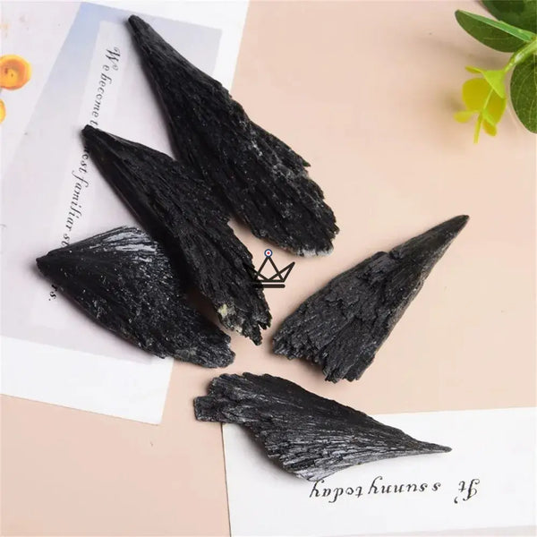 Minéraux bruts à collectionner, pierres naturelles à l'unité ou en sachet — LITHOS, Tourmaline noire en lames / Sachet 50 g