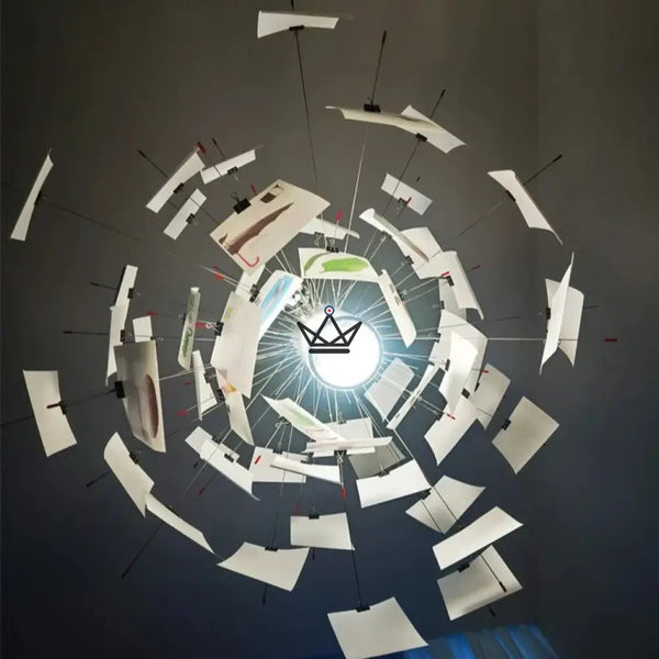 Lustre suspension Luminaire - Zettel Style Mémosphère - - luminaire - Cadeau, Noël, Anniversaire, Original - Atelier Atypique