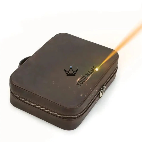 Housse sacoche en cuir pour Apple Mac Mini Personnalisable - Voyageur MacPod - - housse PC personnalisable - Cadeau, Noël, Anniversaire, Original - Atelier Atypique