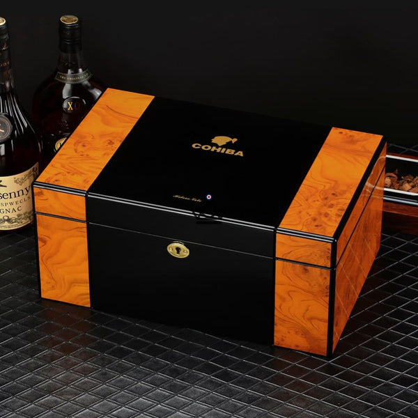 Cave à Cigares - TIGER Deluxe - - Cave à cigare - Cadeau, Noël, Anniversaire, Original - Atelier Atypique