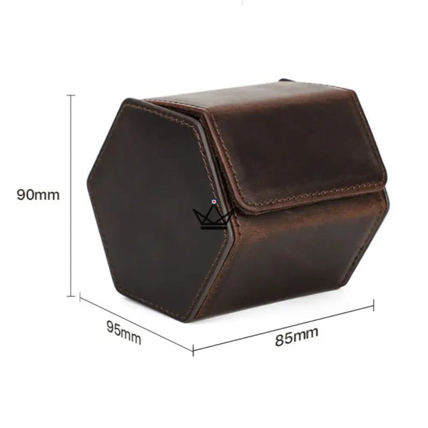 Etui de voyage personnalisable pour montre automatique en cuir — Voyageur Hexagone – 14/26