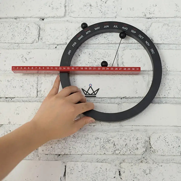Calendrier perpétuel magnétique rond à billes mural - CALENDA