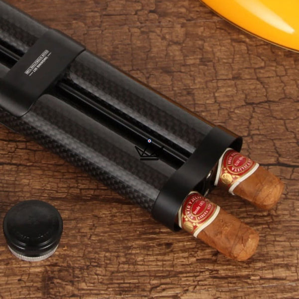 Étui à Cigares en Fibre de Carbone - CARBONITE - - etui cigare - Cadeau, Noël, Anniversaire, Original - Atelier Atypique