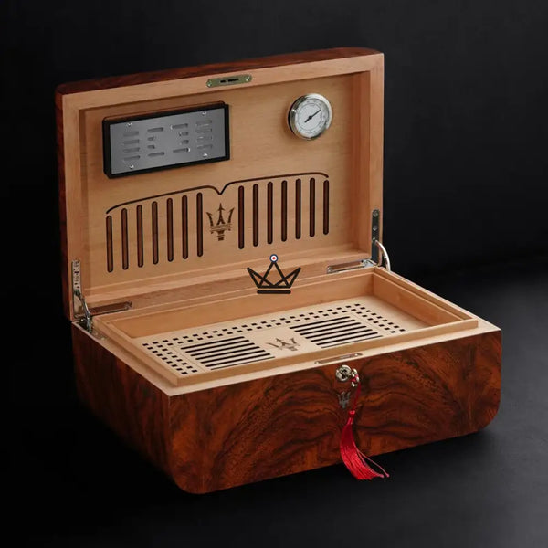 Cave à cigare - Poseidon Trident - - Cave à cigare - Cadeau, Noël, Anniversaire, Original, Fête des pères, fête des mères - Atelier Atypique