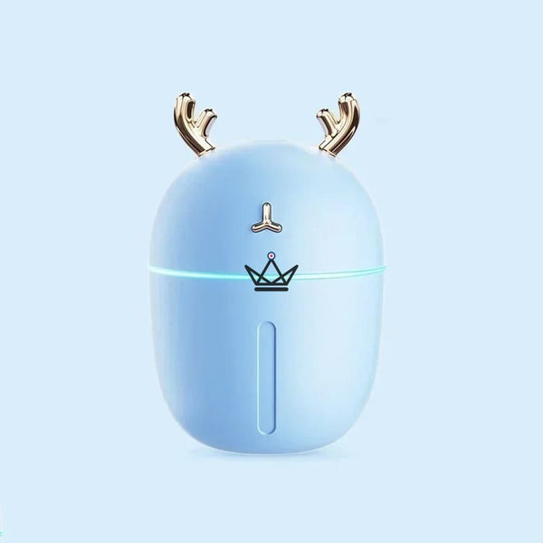 YAKO Aroma-Diffuser – Kleines LED-Reh, 3 Farben, Blau