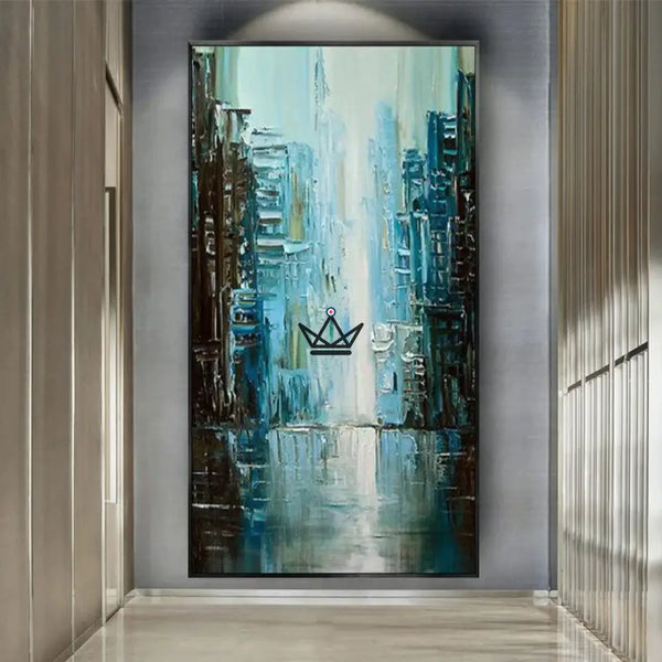 Peinture à l'huile sur toile XXL - Épure moderne - - toile - Cadeau, Noël, Anniversaire, Original - Atelier Atypique