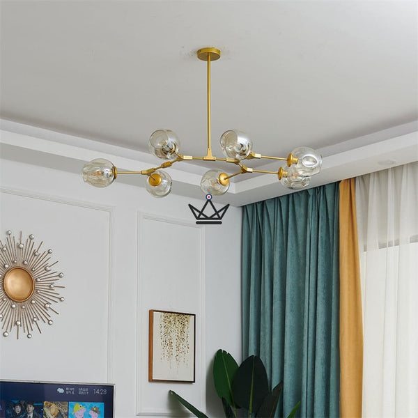 Lustre plafonnier industriel articulé - Branching Bubble - - luminaire - Cadeau, Noël, Anniversaire, Original - Atelier Atypique