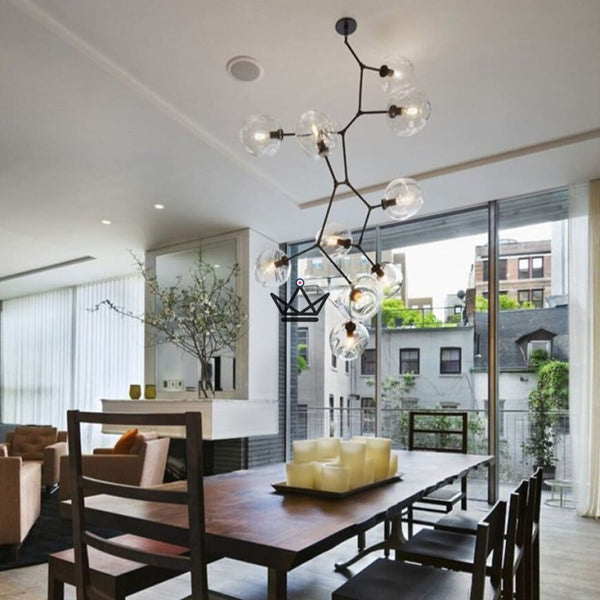 Lustre plafonnier industriel articulé - Branching Bubble Vertigo - - luminaire - Cadeau, Noël, Anniversaire, Original - Atelier Atypique