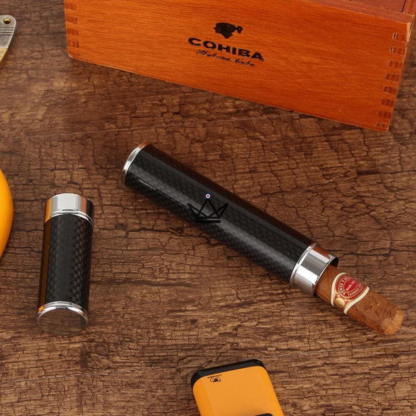 Tube à cigare - Aurora Carbonica - - etui cigare - Cadeau, Noël, Anniversaire, Original - Atelier Atypique