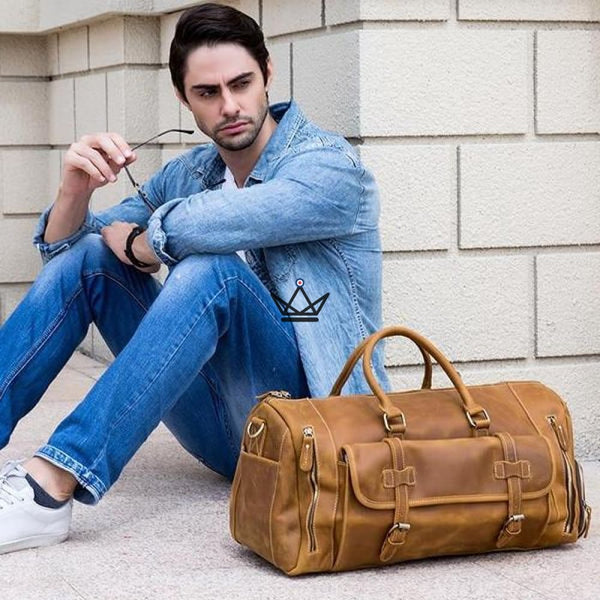 Sac de voyage en cuir vintage - HORSE - Atelier Atypique