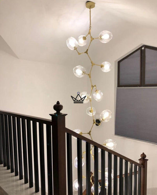 Lustre plafonnier industriel articulé - Branching Bubble Vertigo - - luminaire - Cadeau, Noël, Anniversaire, Original - Atelier Atypique