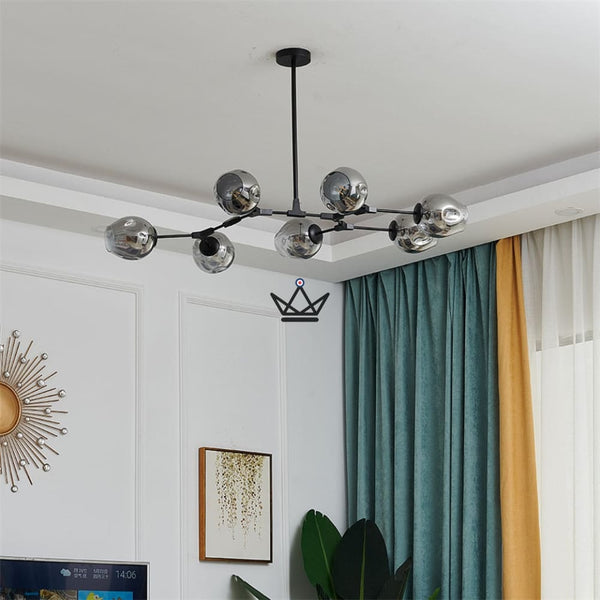 Lustre plafonnier industriel articulé - Branching Bubble - - luminaire - Cadeau, Noël, Anniversaire, Original - Atelier Atypique