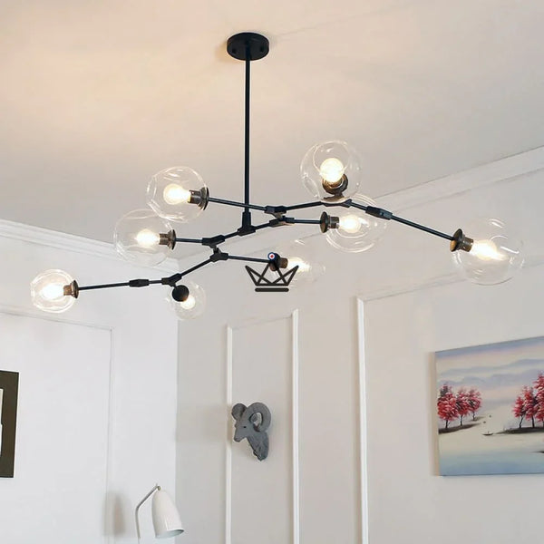 Lustre plafonnier industriel articulé - Branching Bubble - - luminaire - Cadeau, Noël, Anniversaire, Original - Atelier Atypique