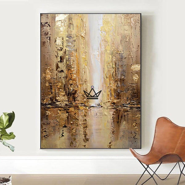 Peinture à l'huile sur toile XXL - Épure moderne - - toile - Cadeau, Noël, Anniversaire, Original - Atelier Atypique