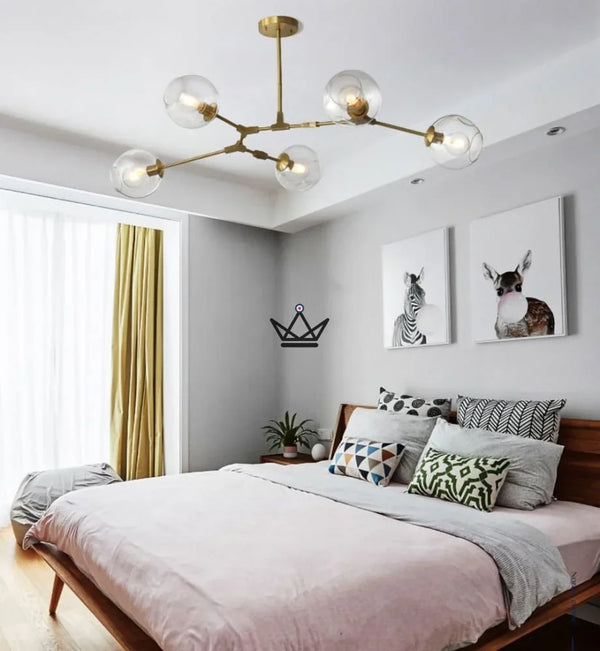 Lustre plafonnier industriel articulé - Branching Bubble - - luminaire - Cadeau, Noël, Anniversaire, Original - Atelier Atypique