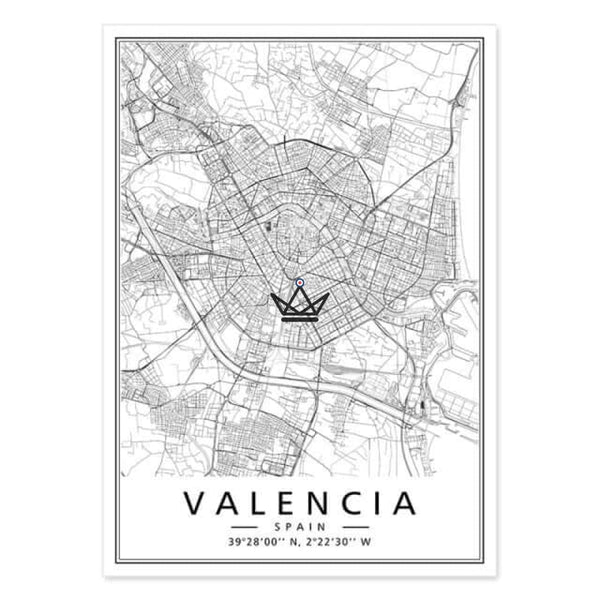 Affiches cartes de villes - Atelier Atypique