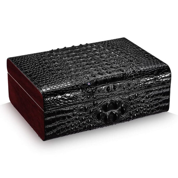 Cave à cigare - APEX cuir crocodile luxe cohiba humidificateur aligator cuir