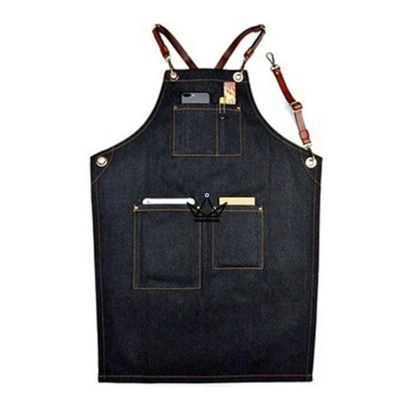 Tablier en toile et cuir - KHEFI - Atelier Atypique